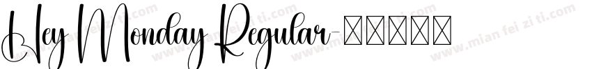 Hey Monday Regular字体转换